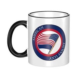 반파시스트 Antifa Stars 커피 머그잔 사무실용 카와이 컵, 01 one size, 07 7