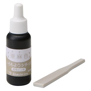 日本 SHACHIHATA《IROMOYO 2024 限定色》 明進文房具, 亞麻 - 補充油墨 (8ML)