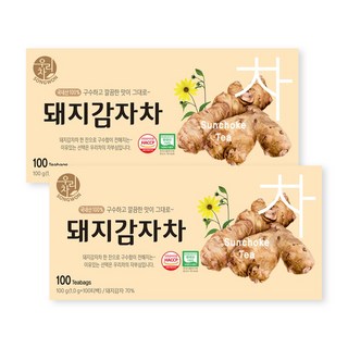 우리차 돼지감자차, 1g, 100개입, 2개