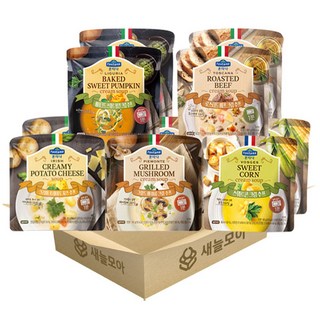 새늘모아 폰타나 수프 5종 10개, 1세트, 180g