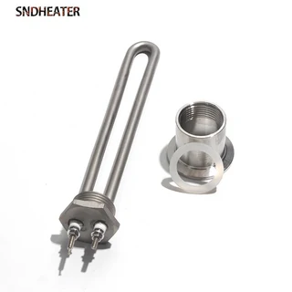 전기히터부품 SNDHEATER 전기 태양열 히터 DN25 DC 12V 1 인치 BSP NPT 스레드 200mm 304SUS 저항, 02 300W 200mmL 304SS, 03 12V, 04 with adapter