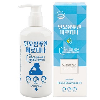 바로티나 탈모증상완화샴푸 천연계면활성제 두피 각질 징크피리치온비듬비듬케어, 1개, 300ml