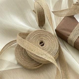 台灣熱銷 複古麻繩 魚絲麻 DIY手工繩 禮物打包裝飾繩 花藝紮帶綁帶 森係綁繩, 1個, 複古絲麻（1米體驗裝）