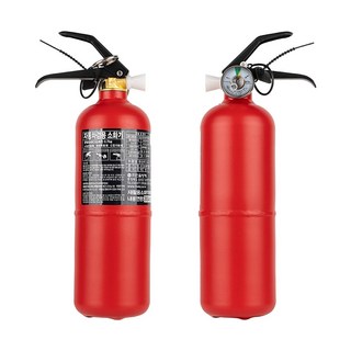 커스텅 차량소화기 0.7kg 분말 가정용 휴대용, 1개, 01 엠보싱 레드