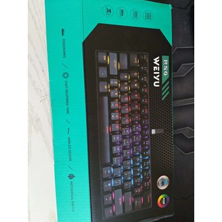 61鍵 青軸機械鍵盤 RGB 電競筆記本通用 遊戲電腦, 如圖所示, 詳情內介紹, 製造商軸