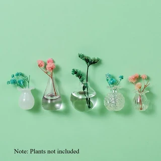 미니 세라믹 작은 꽃병 냉장고 스티커 크리에이티브 입체 홈 장식 자석 룸, 5. 5pcs A