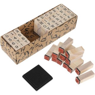 40개 목재 고무 도장 미니 알파벳 문자 숫자 DIY 공예 카드 및 사진 앨범용 잉크 스탬퍼 봉인 스탬프 스크래핑 봉투