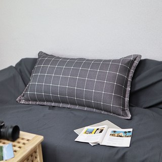 (커버만) 대형 등쿠션 커버 등받이쿠션커버 쿠션커버 110X60, 대형 쿠션 커버(커버만), 네모, 차콜