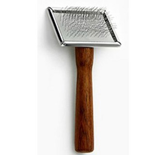 마단 슬리커브러쉬 Small M3-S 엉킨털제거빗 제거빗 슬리커브러쉬 소형견 고양이용, 나무손잡이, 1개