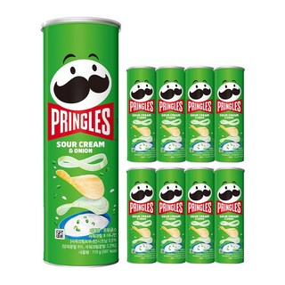 프링글스 사워크림 앤 어니언, 110g, 9개