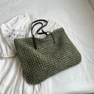 新品手工編織包包女大容量新款春夏編織包單肩包通懃沙灘托特包