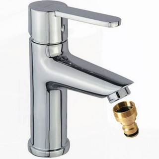 수도꼭지 연결 황동 어댑터 호스 커넥터 나사형 배관, 1개