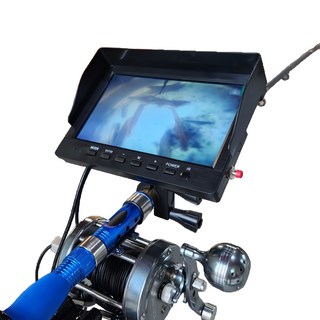 보인다낚시 어군탐지기 수중캠 낚시대카메라세트 고화질 피싱캠 바다 야간 30M 실시간 모니터링, 5인치, 1개