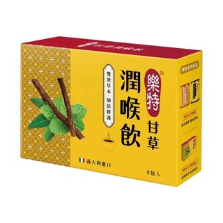 樂特 甘草潤喉飲 3g*8包/盒, 1個