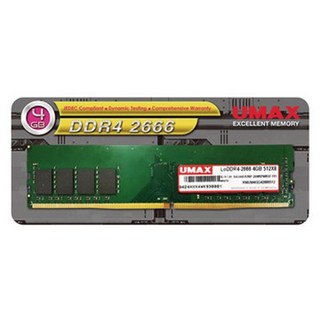 UMAX DDR4 2666 4GB 桌上型電腦記憶體, 1個, 0424XXX4WC930001