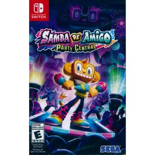 NS SWITCH 歡樂森巴：歡樂搖搖派對 中文版 SAMBA DE AMIGO 音樂遊戲 【一起玩】, 1個, 中文美版(單遊戲), Multicolor