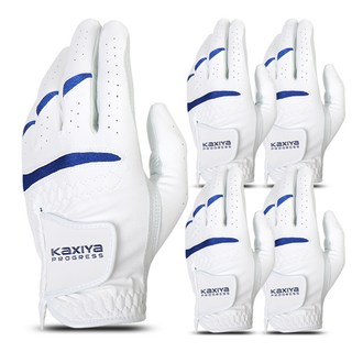 [KAXIYA] 카시야 콤비양피 골프장갑 남성용 왼손 5장, 반양피_23호 5장, 5개, 화이트