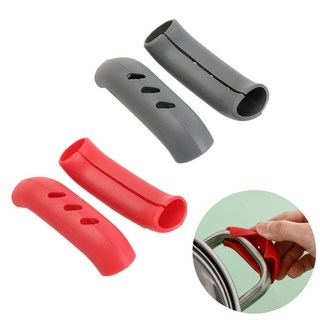 도나토르 화상 손데임 방지 실리콘 냄비손잡이(2쌍 1세트), 2세트, 그레이