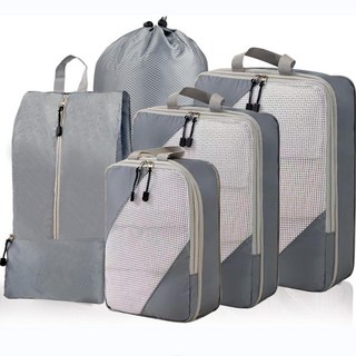 旅行壓縮收納包 行李背包衣服收納 可擴展壓縮收納盒 衣物壓縮袋 小紅書抖音同款, 1個, 紅色,小號 32x24x9cm