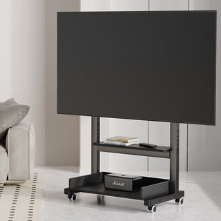 【格森】移動電視支架 冷軋鋼高承重電視置物架 吋移動推車, 1個