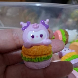 D.W 手作 三麗歐漢堡萌粒疊疊樂，可愛動物萌粒DIY飾品，激發創意無限可能, 1個, B