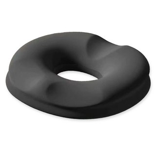 마벨인홈 장시간 착석용 꼬리뼈 보호 엉덩이 도넛형 쿠션 사무실 의자방석, 1개, 블랙