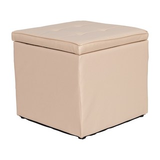 【dayneeds】古典方形收納椅凳/沙發椅, 卡其色, 1件