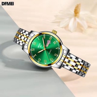 DFMEI 正品超薄防水女士手錶女士腕錶石英女鎢鋼女表男學生時尚情侶手錶