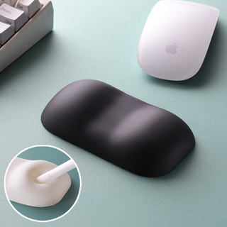 피키베어 실리콘 말랑 마우스 손목 받침대, 1개, 블랙