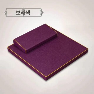 명상 매트 절매트 가정용 접이식 수련 깔개 108배방석, 1개, 보라-무자수