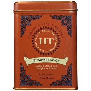 하니 & 선스 파인 티스 펌킨 스파이스 틴 - 20개 사쉐 Harney & Sons Fine Teas Pumpkin Spice Tin- 20 Sachets, 272.16g, 1개, 20개입