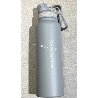 康寧 SNAPWARE 酷動手提不鏽鋼大容量保溫瓶 1200ml, 灰（GY), 1個