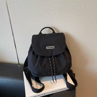 YOU JI BEAR 輕便防潑水後背包，時尚簡約設計, 黑色