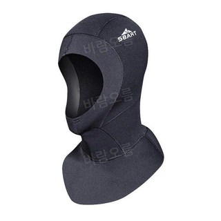 어깨가 달린 3mm 네오프렌 스쿠버 다이빙 후드 스피어 낚시 장비 모자 겨울 스노클링 수영 따뜻한 모자 서핑 모자 다이빙 모자, 검은색, l