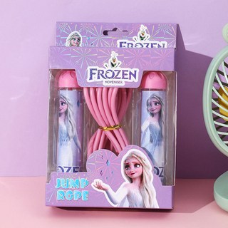 兒童跳繩熱賣 卡通兒童跳繩 文具套裝禮盒 小學生用品禮物 六一禮品幼兒園畢業獎品, 冰雪, 1個