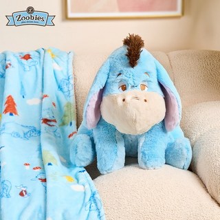 Zoobies 迪士尼 3合1 靠枕 玩偶 毛毯, 1個, 屹耳 絨毯抱枕