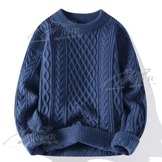 스타일닥터 남성 루즈 스웨터 라운드넥 싱글 컬러 니트