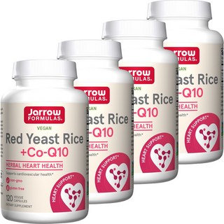Jarrow FORMULAS 賈羅公式 紅麴輔酶Q10素食膠囊, 120顆, 4罐