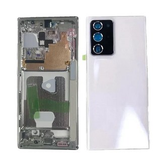 삼성 호환 갤럭시 노트 20 4G 5G 휴대폰 하우징 미들 프레임 배터리 후면 커버 LCD 베젤, [05] MF add BC-White, 1개