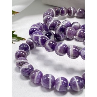【然杉珠寶】 水晶 手鍊 手串 紫色水晶 提升人緣 招財 避邪擋煞 淨化脈輪 頂輪 眉心輪『AH053』
