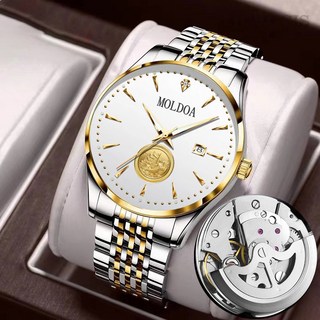 男士商務全自動機械錶 鏤空機芯夜光日曆防水手錶