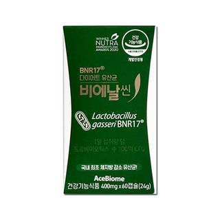 비에날씬 BNR17 다이어트 유산균 캡슐, 1개, 60정