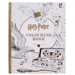 Harry Potter哈利波特英文版舒壓塗色本，適用色鉛筆水彩，超療癒靜心每日出貨, STUDIO PRESS