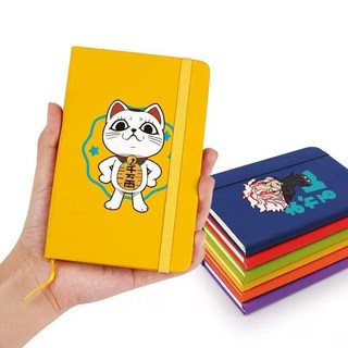 臺北熱賣 膽大黨週邊本子 超自然噹噠噹高速婆婆動漫文具筆記本手賬本, 高速婆婆躺賴皮日文款【藍】,小號A6, 1個