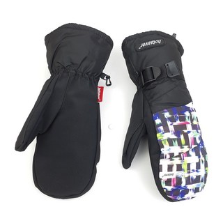 핫세이버 스키장갑 청소년 학생 성인남여 스노우 보드 방한 장갑B, AD18 5525엄지 블랙네이비, 1개