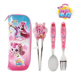 캐치티니핑 알찬 교정 젓가락 세트 깨비 헬로키즈 유치원단체선물 캐릭터잡화 아동잡화 유아잡화 남아 여아 아동 어린이 유아, 1개