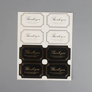 Diy 양초 수제 DIY 아로마 테라피 황금 감사합니다 스티커 액세서리 항아리, 02 ws4541-g3