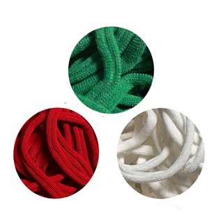 양말목 크리스마스 3색 5색 6색 믹스 목공예 공예용 끈 직조틀 재료 세트, 1TYPE 빨초흰(300g), 1개