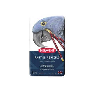 時代中西畫材 英國德爾文 Derwent 粉彩色鉛筆 12/24/36色 鐵盒套組, 12色, 1個