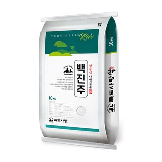 독도사랑 백진주 쌀 10kg / 25년산 햅쌀 / 상등급 단일품종, 1개